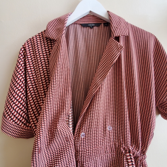 Vero Moda wrapped top with contrast pattern with drawstring- Medium - Picture 7 of 11